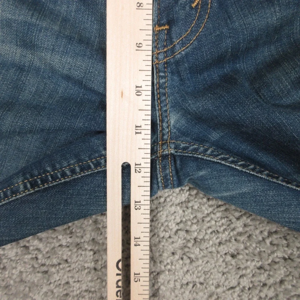 Levis Jeans Mens 38x32 Blue 541 Athletic Tapered Faded Zip Whisker Denim‎ Pants